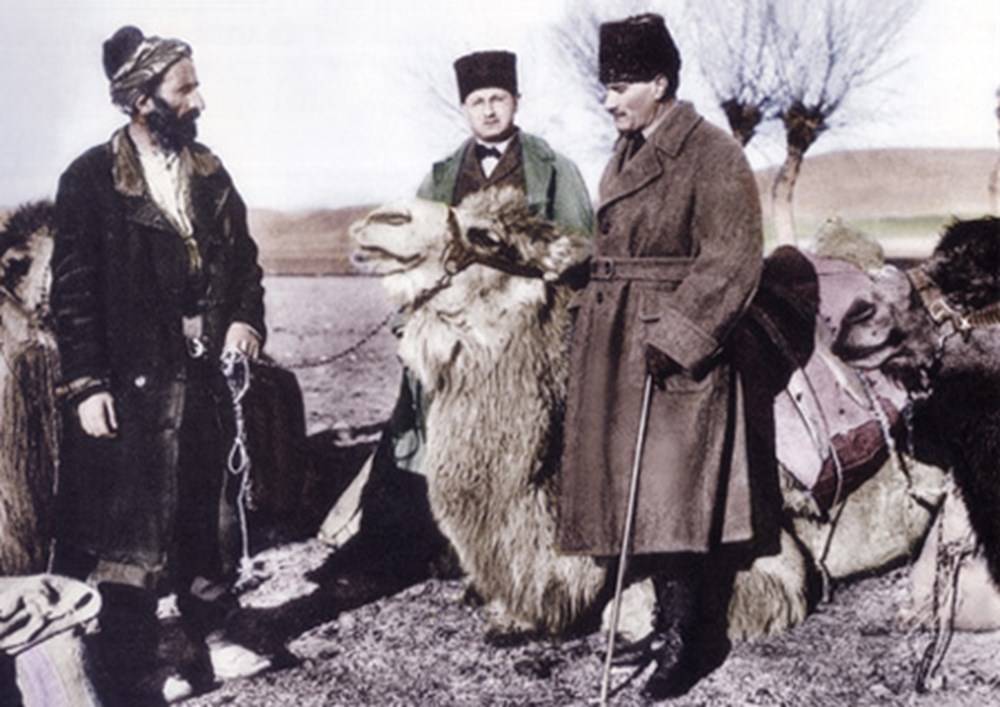Atatürk'ün renklendirilmiş fotoğrafları7