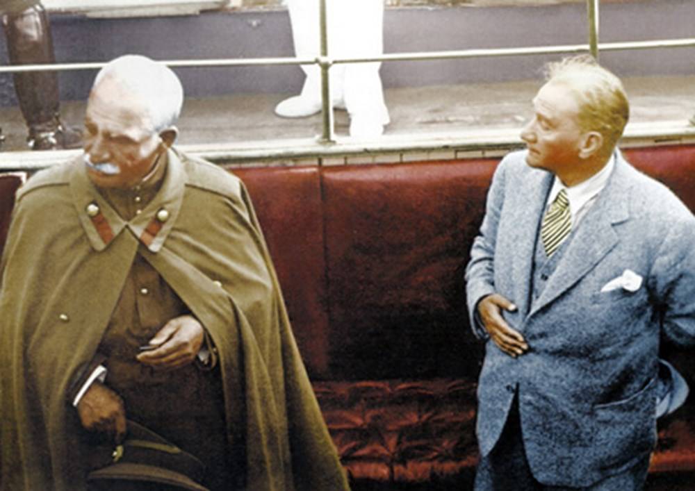 Atatürk'ün renklendirilmiş fotoğrafları8