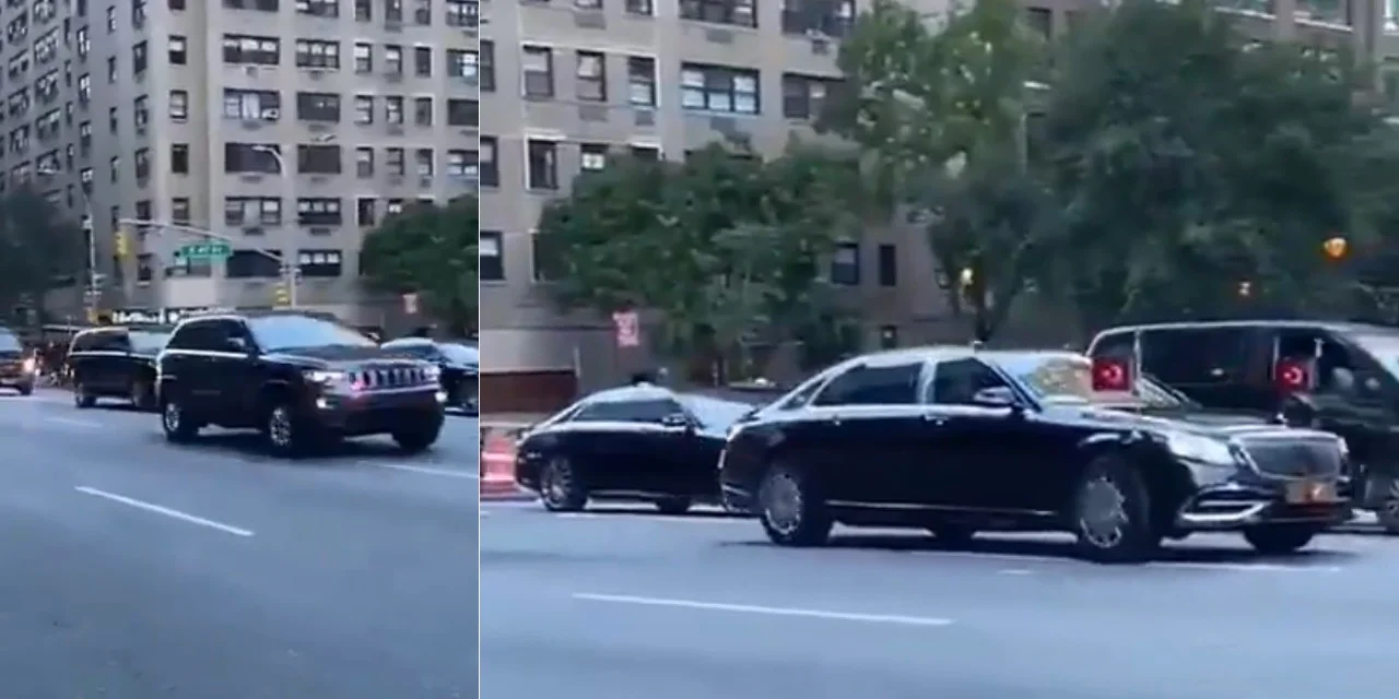 Erdoğan’ın New York konvoyu olay oldu!
