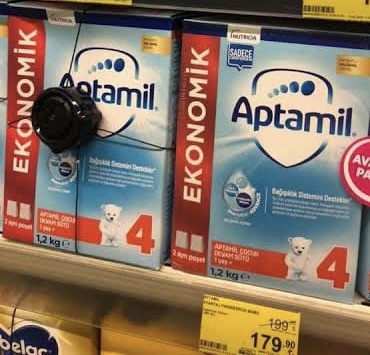 Bebek mamalarına da çalınmaya karşı alarm takıldı!
