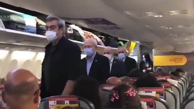 MUĞLA'DAN ANKARA'YA TARİFELİ UÇAKLA DÖNEN KILIÇDAROĞLU EKONOMİ SINIFINDA UÇTU