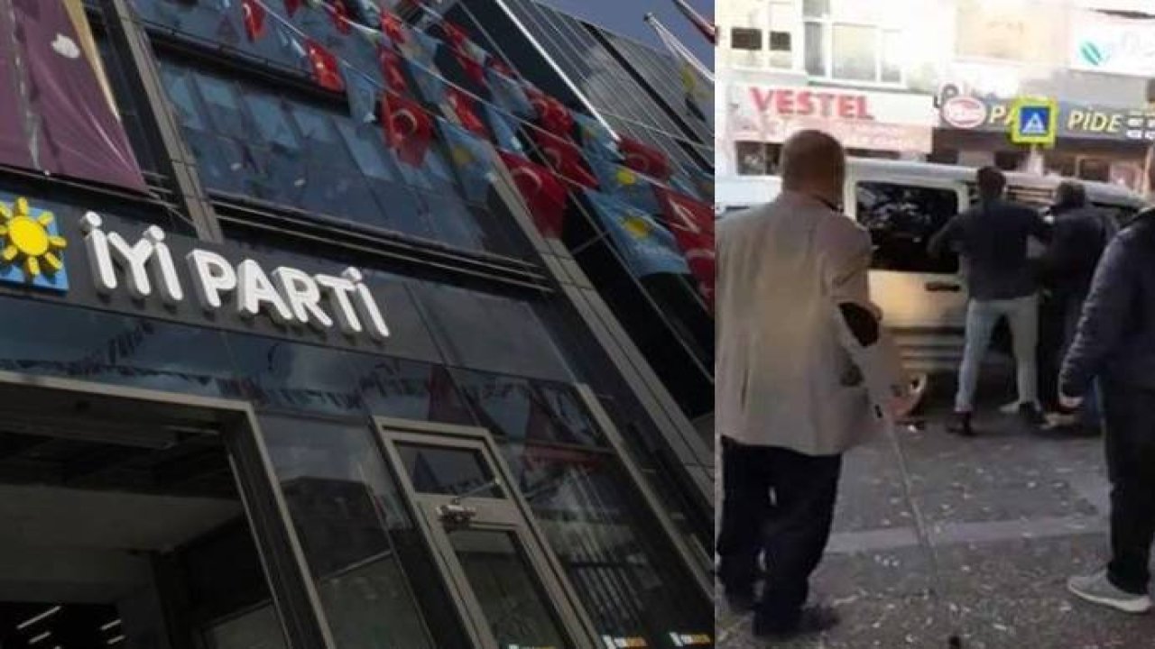 İYİ Parti standına saldırı!