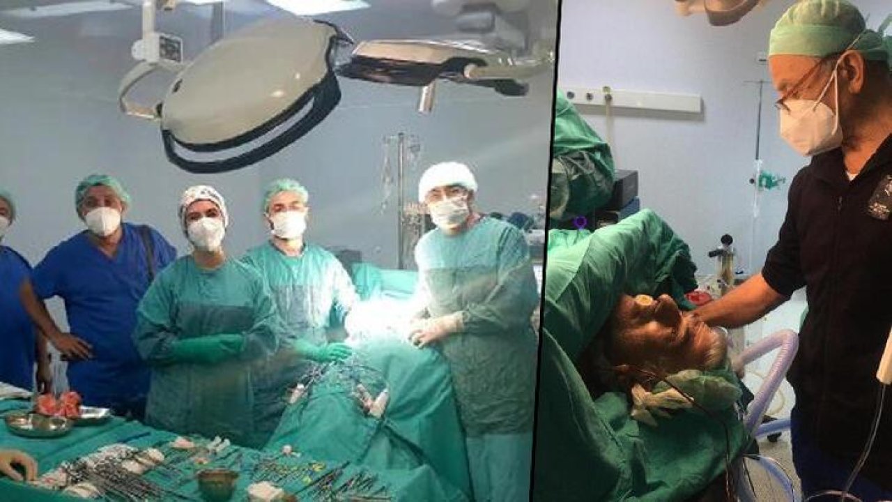 Hastayla konuşularak yapılan 6 saatlik ameliyatta, 8 organı çıkarıldı