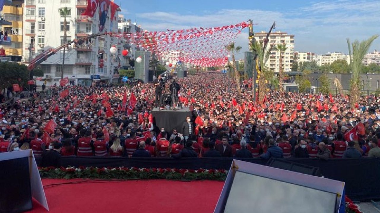 CHP'nin Mersin mitingi Kılıçdaroğlu: Faize karşıysan neden silmiyorsun?