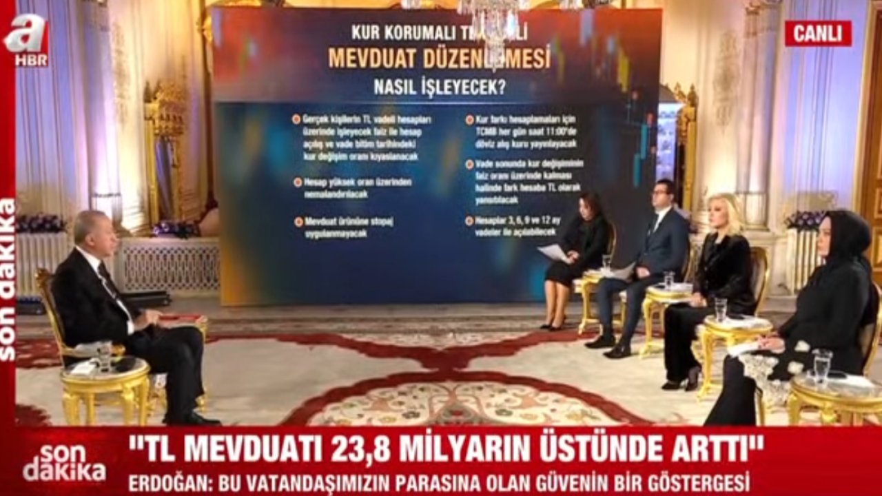 Erdoğan, A Haber- ATV- A Para - A News ortak canlı yayınına katıldı, muhalefeti eleştirdi