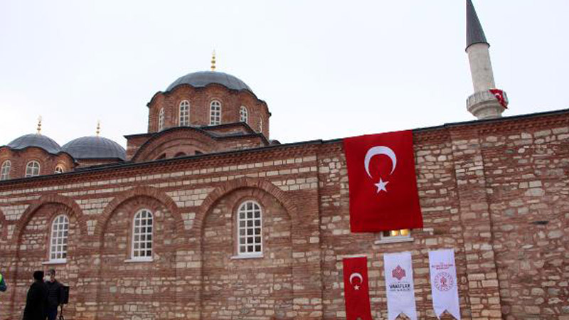 Fethiye Müzesi iki yıllık restorasyonun ardından cami olarak ibadete açıldı
