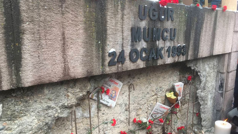 Uğur Mumcu 29 yıl sonra katledildiği yerde anıldı