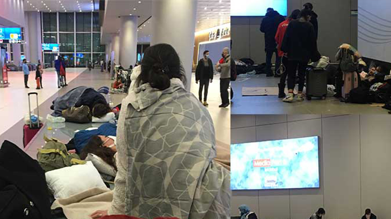 CHP'li Özkan İstanbul Havalimanına polisin gelmesini eleştirdi: Otel isteyen turiste polis göndermişler; gazla