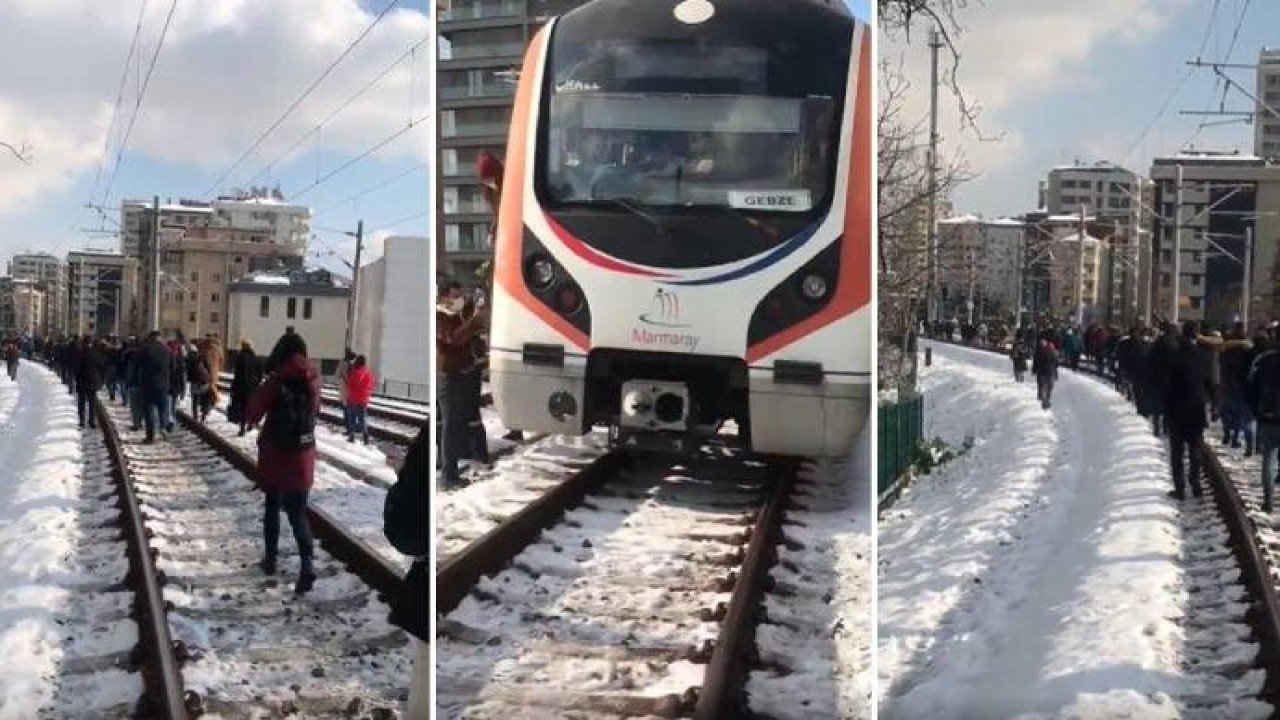 Marmaray arıza yaptı: Yüzlerce yolcu yaya kaldı