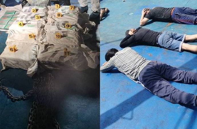 Gine''de Türk bayraklı teknede 528 kilogram kokain ele geçirildi