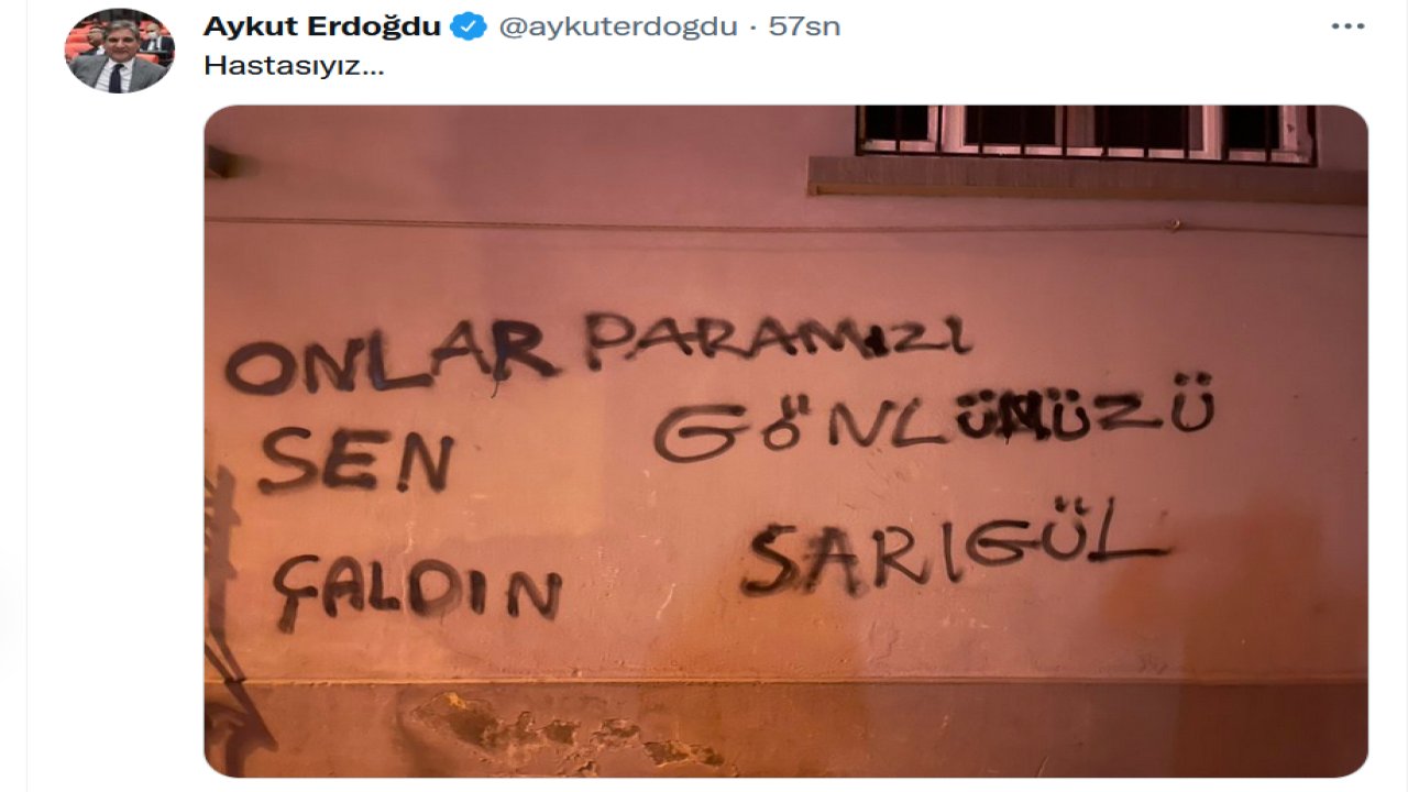 Aykut Erdoğdu, Mustafa Sarıgül'ü tiye aldı: HASTASIYIZ