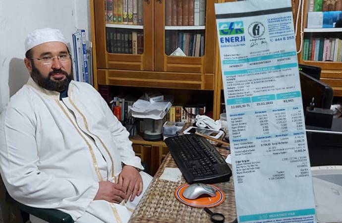İmam elektrik faturasını paylaştı: Camiyi elektrik çarptı