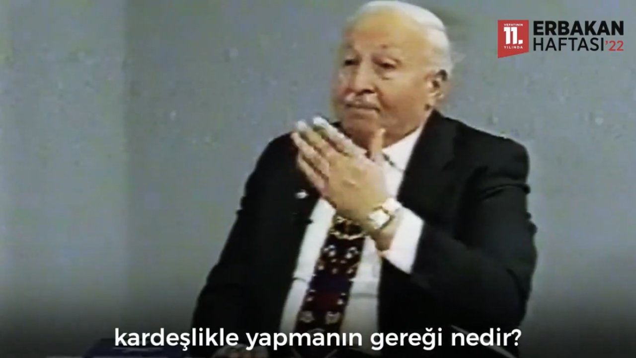 Saadet Partisi'nden, Necmettin Erbakan'ın ölüm yıl dönümünde 'Masa' vurgulu paylaşım
