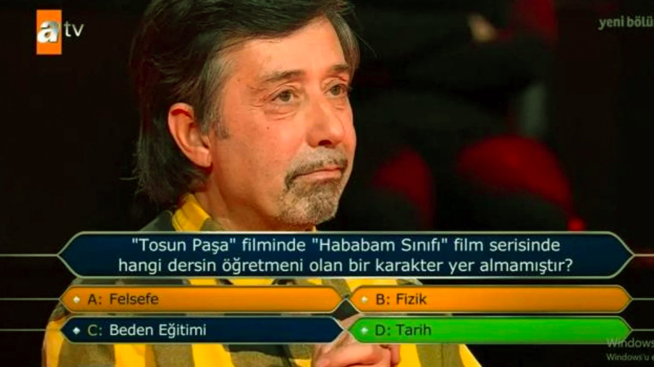 Hababam Sınıfı oyuncusu, Hababam Sınıfı sorusunda elendi