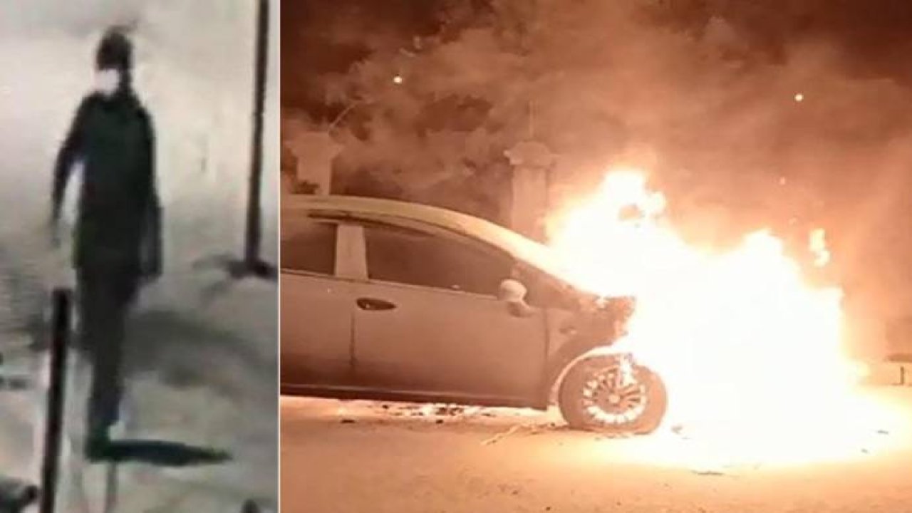 Kadın kılığına girdi, evli olduğu kadının aracını kundakladı!