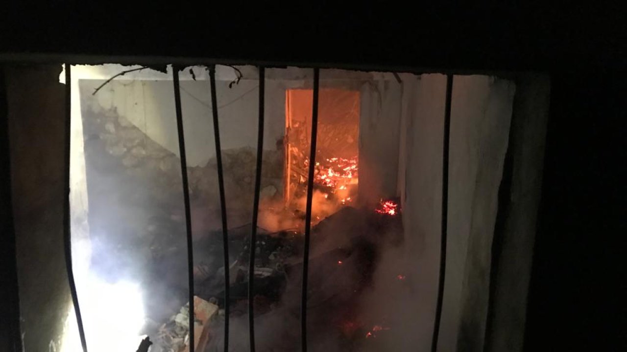 İtfaiye amirinin annesi yangında hayatını kaybetti