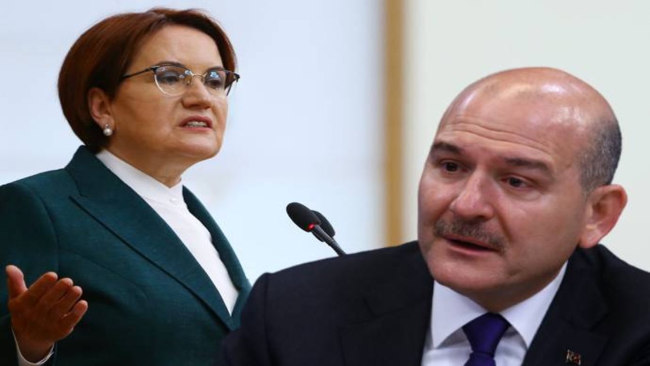 Akşener konuştu Soylu geri adım attı