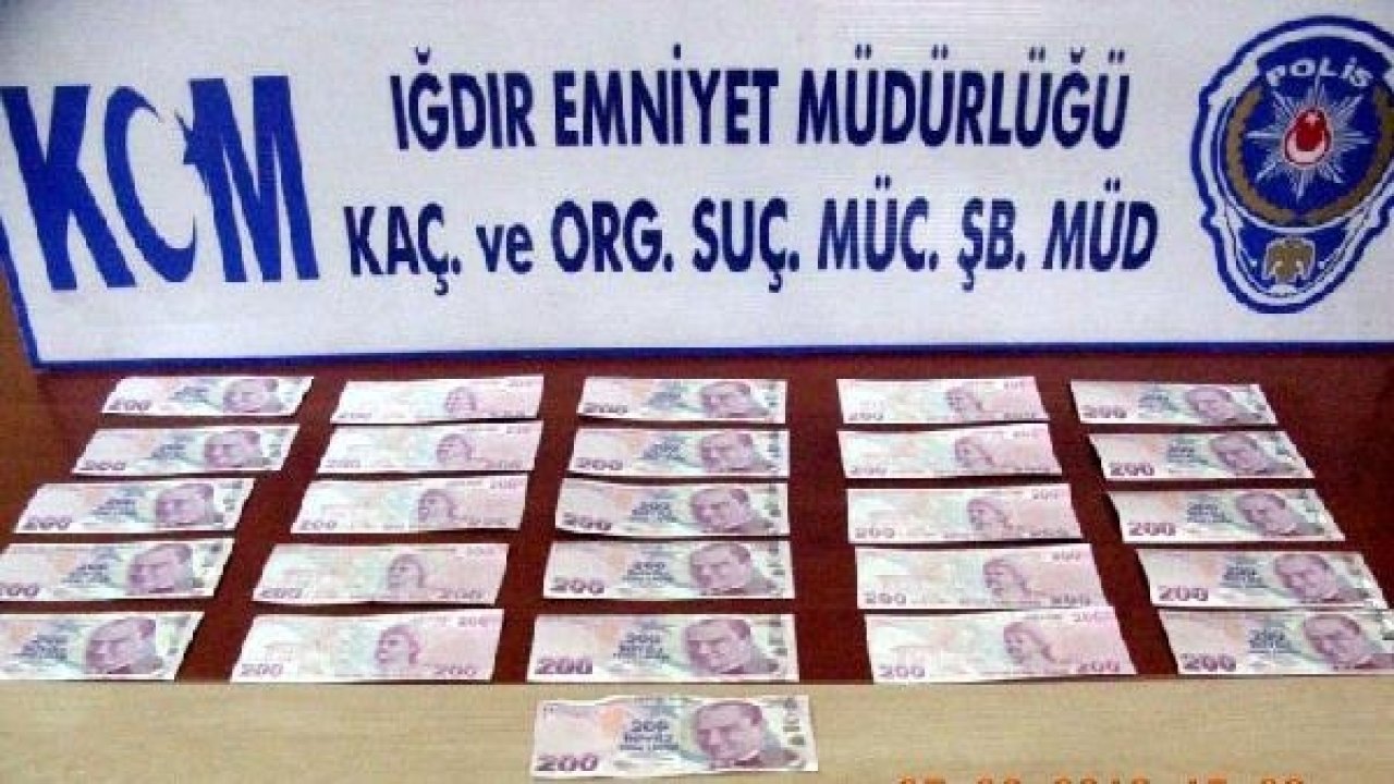 Iğdır'da sahte para operasyonu