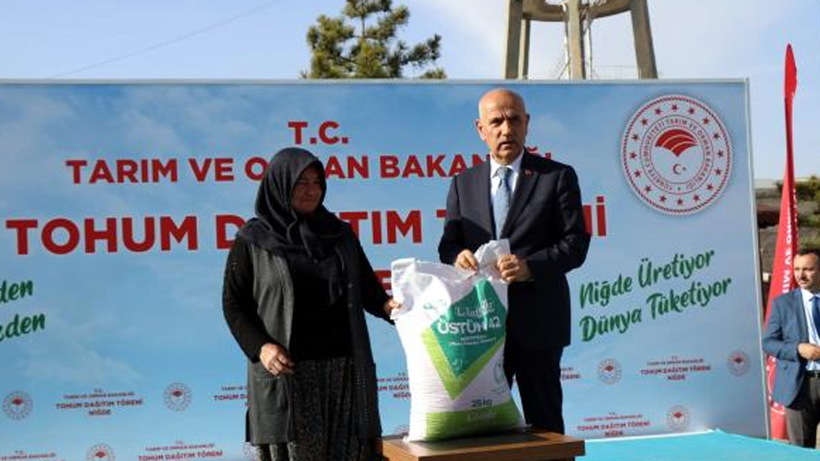 Tarım ve Orman Bakanı Kirişci: Tohum desteği yüzde 75 oranında sübvanse edilecek