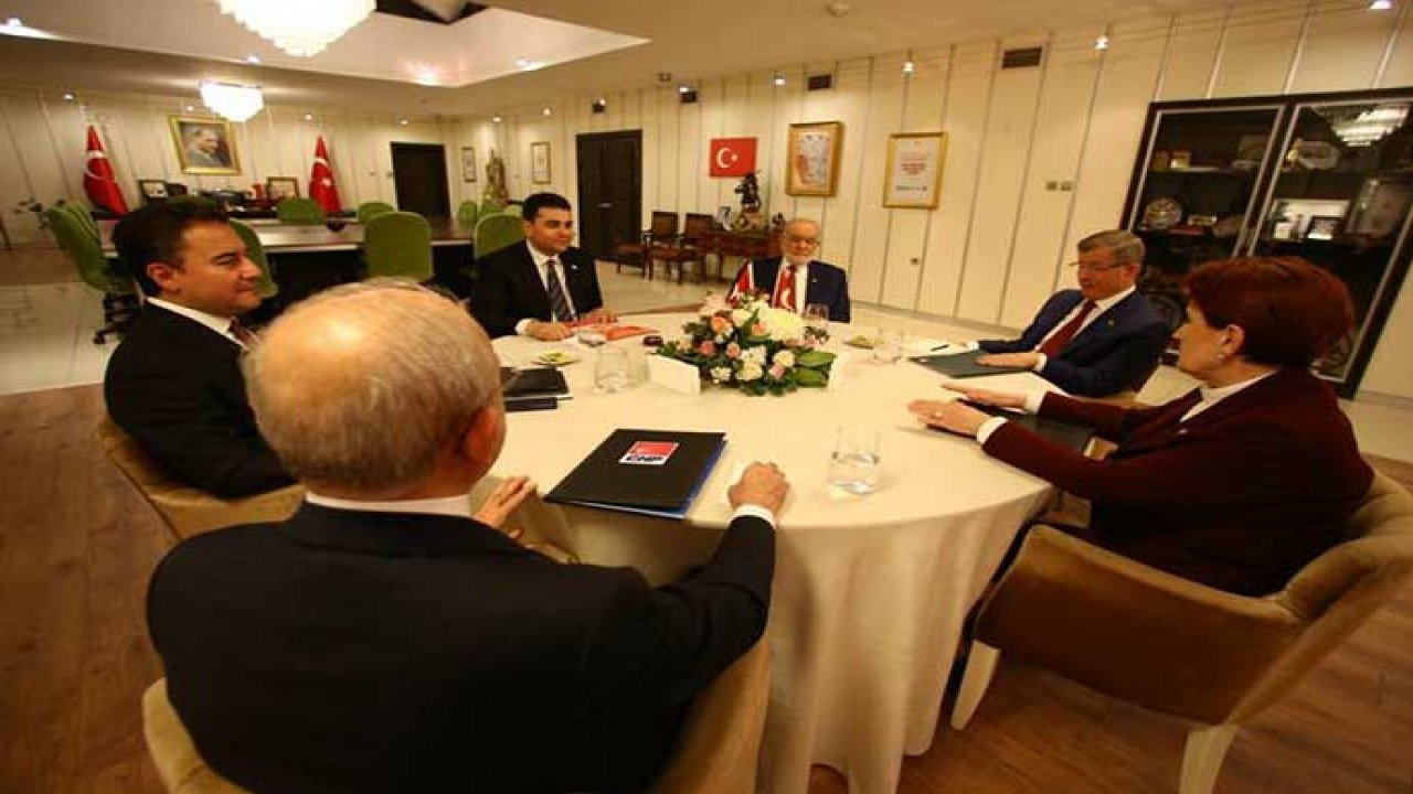 Altı muhalefet partisinin dördüncü toplantısının tarihi belli oldu