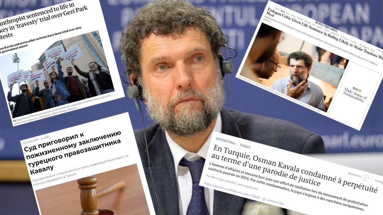 Osman Kavala ve Gezi davasında karar dünya basınında