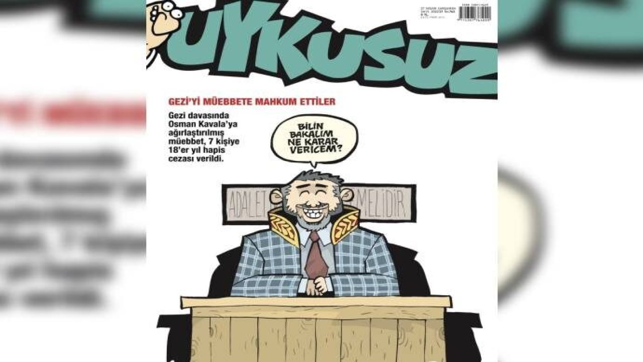 Uykusuz’dan Gezi kararına göndermeli kapak