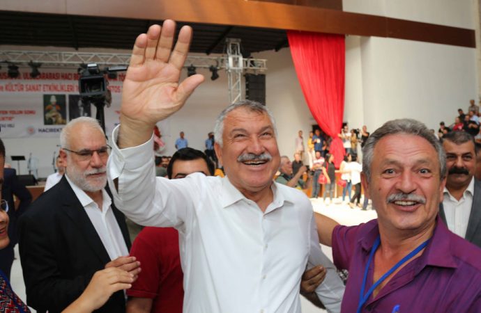 Başkan Zeydan Karalar’a Hacıbektaş’ta sevgi seli ile karşılandı