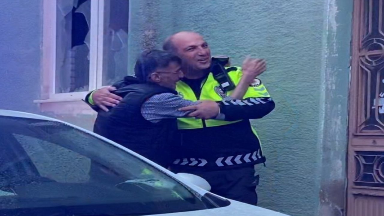 Kaza yapan alkollü sürücü polise sarılıp, bayramlaştı