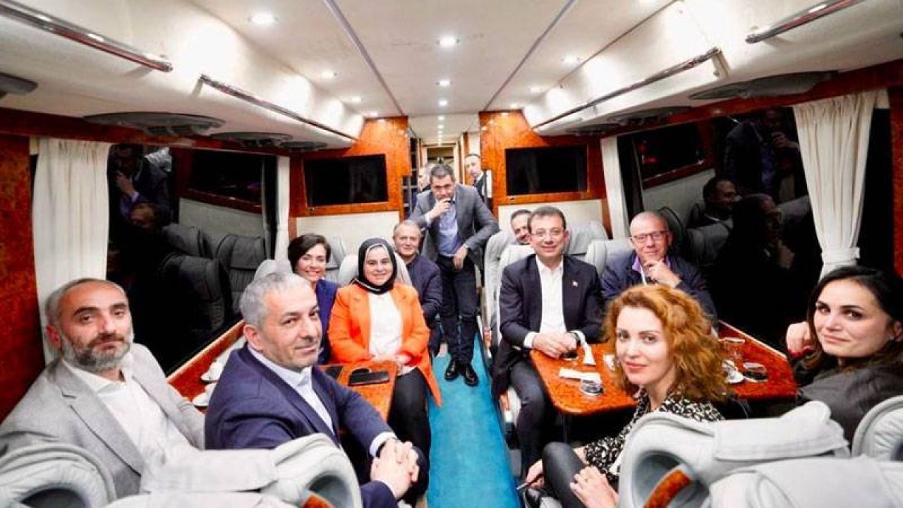 Erdoğan’ın uçağından inip Ekrem İmamoğlu’nun otobüsüne bindiler