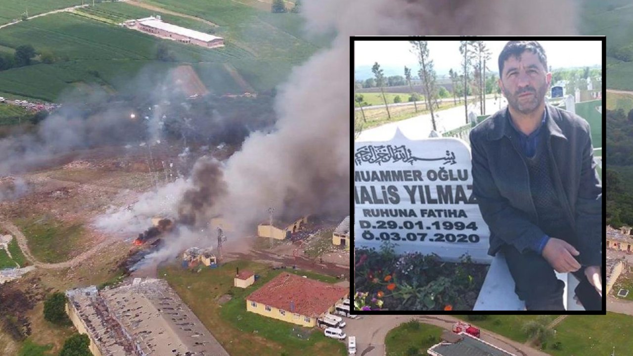 Havai fişek fabrikasındaki patlamada oğlunu kaybeden babaya suç duyurusu