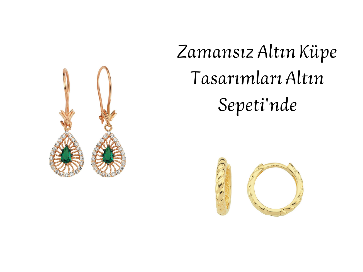 Zamansız Altın Küpe Tasarımları Altın Sepeti'nde