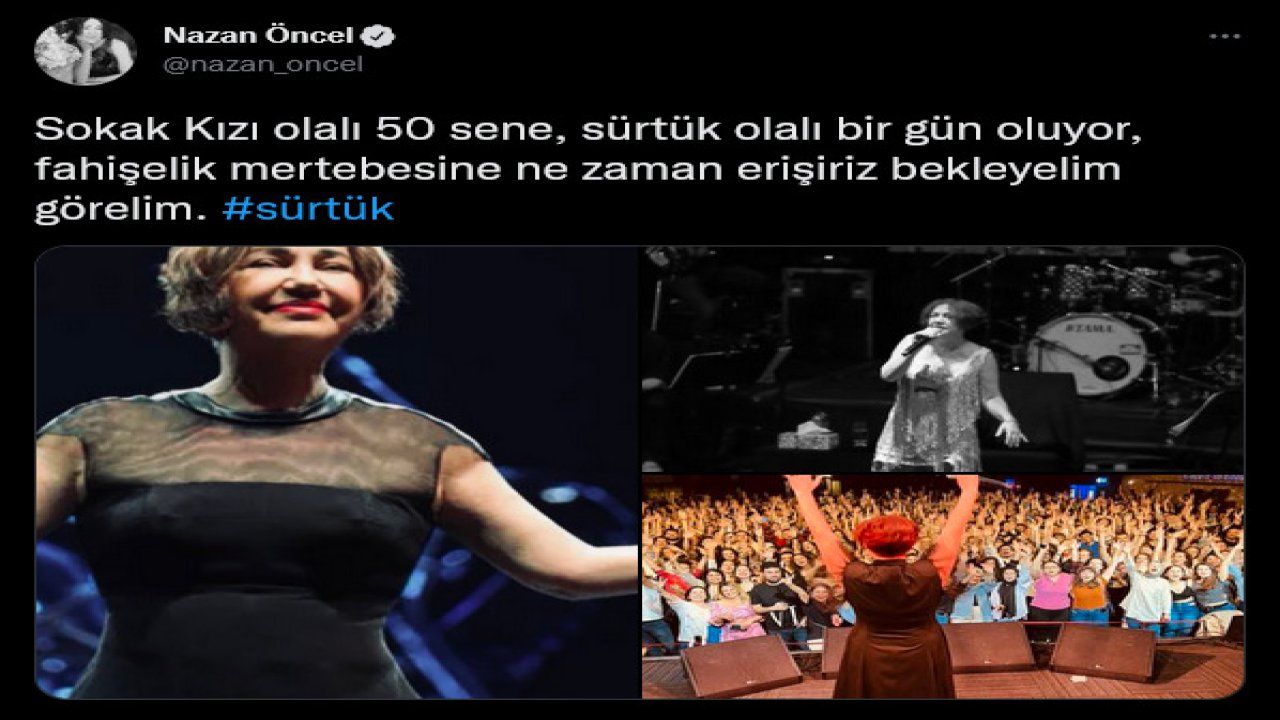 Nazan Öncel’den ‘sürtük’ hakaretine tepki