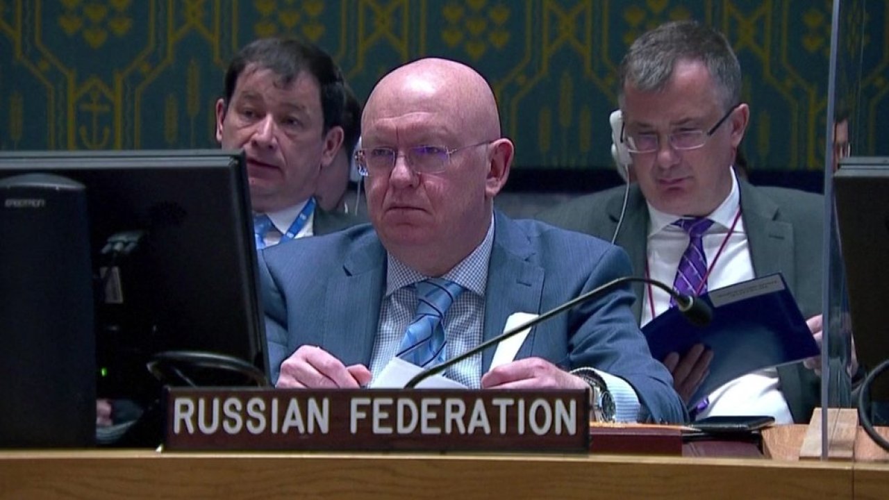 Rus Büyükelçi, AB Konseyi Başkanı Michel konuşurken BM oturumunu terk etti