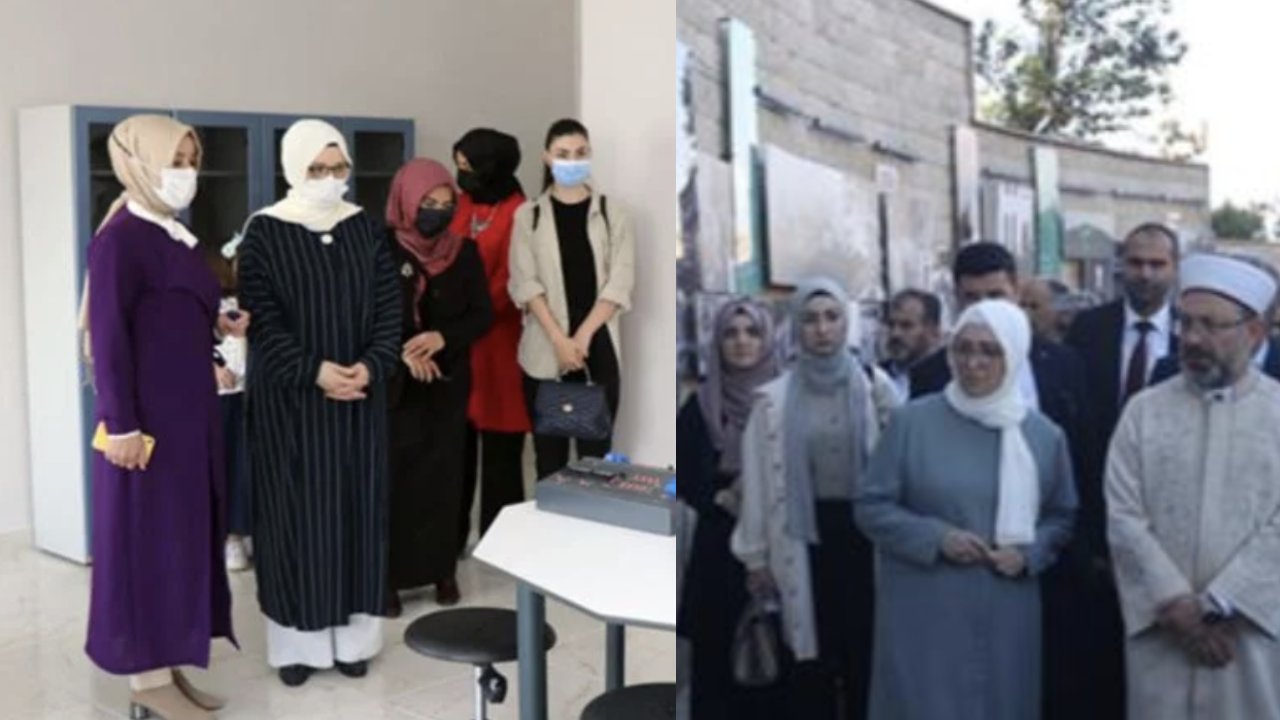 Ali Erbaş'ın eşi Seher Erbaş, çantasını polislere taşıttı
