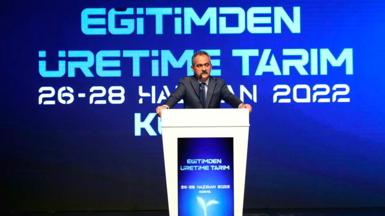 Milli Eğitim Bakanı Mahmut Özer: Liselerde ekmek üreteceğiz