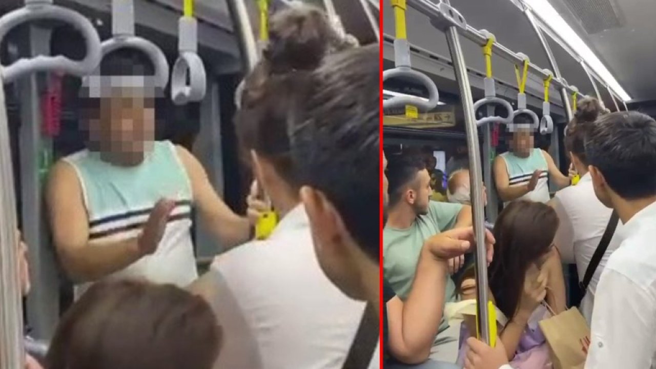 Metrobüste taciz: Kadının fotoğraflarını çekti, 