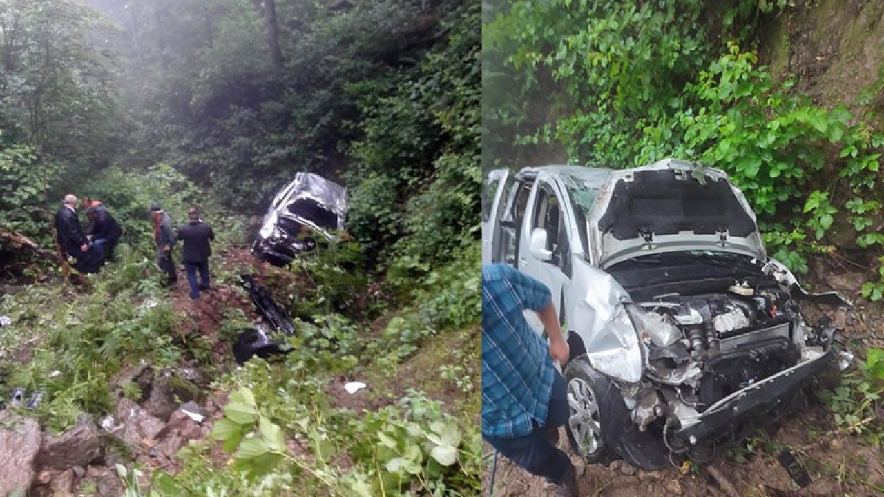 Giresun'da kamyonet dereye devrildi: 7 yaralı