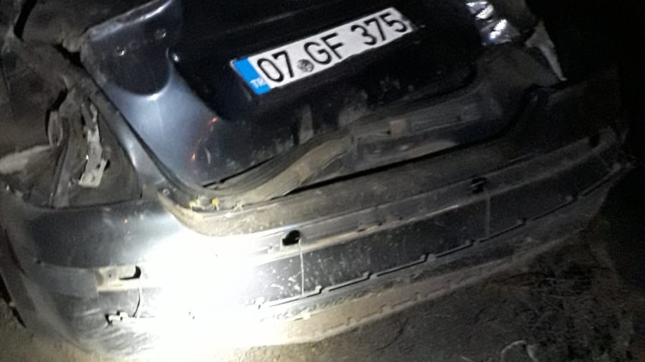 Araç ineğe çarptı, 7 kişi yaralandı