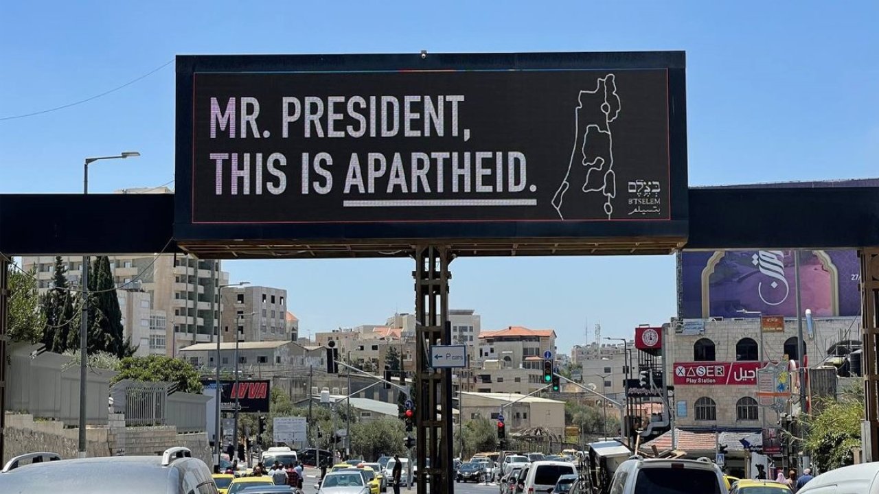 İsrailli sivil toplum kuruluşundan Biden'a: Burası apartheid!