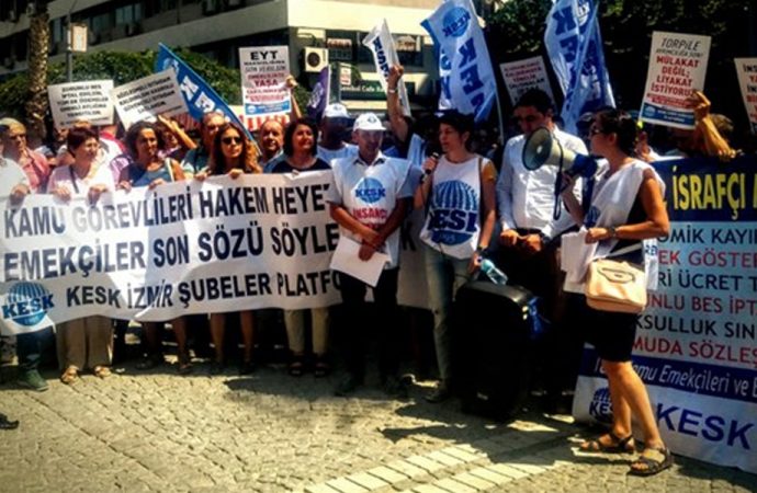 KESK’ten iş bırakma eylemi: AKP'ye kul, sermayeye köle olmayacağız