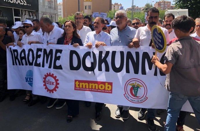 Sendikalar Diyarbakır'da: AKP, iktidarını devam ettirebilmek için kayyumu devreye soktu
