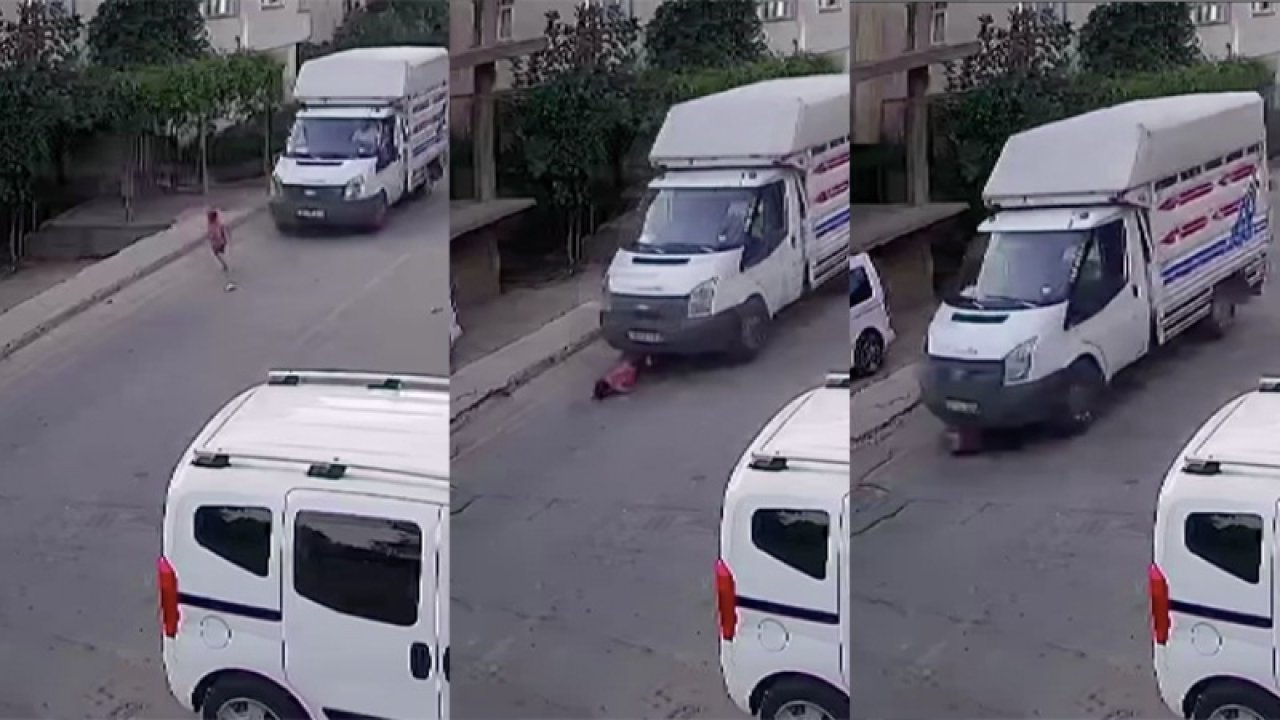 Çocuğun üzerinden kamyonet geçti: Burnu bile kanamadı