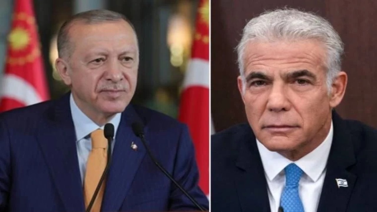Erdoğan, İsrail Başbakanı Lapid ile görüştü