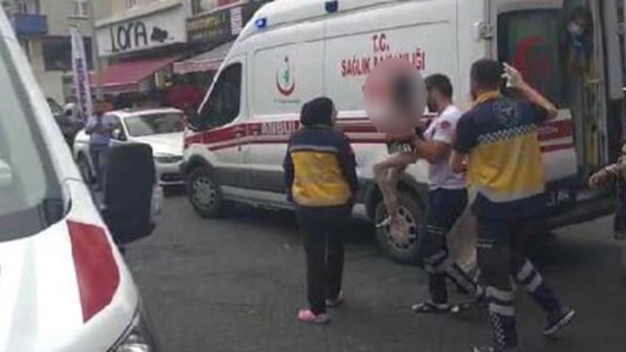 Yangında mahsur kalan anne, çocuğunu balkondan aşağı bıraktı