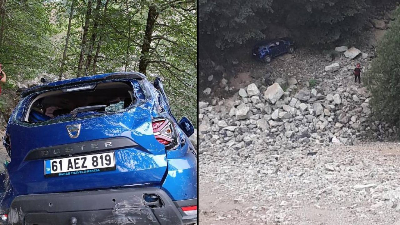 Trabzon'da arazi aracı uçuruma yuvarlandı: Katarlı kadın hayatını kaybetti
