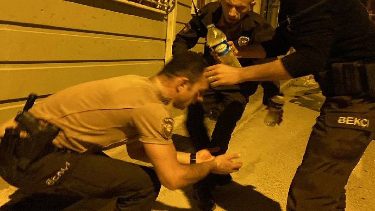 Damat eğlencesinde polise saldırı!