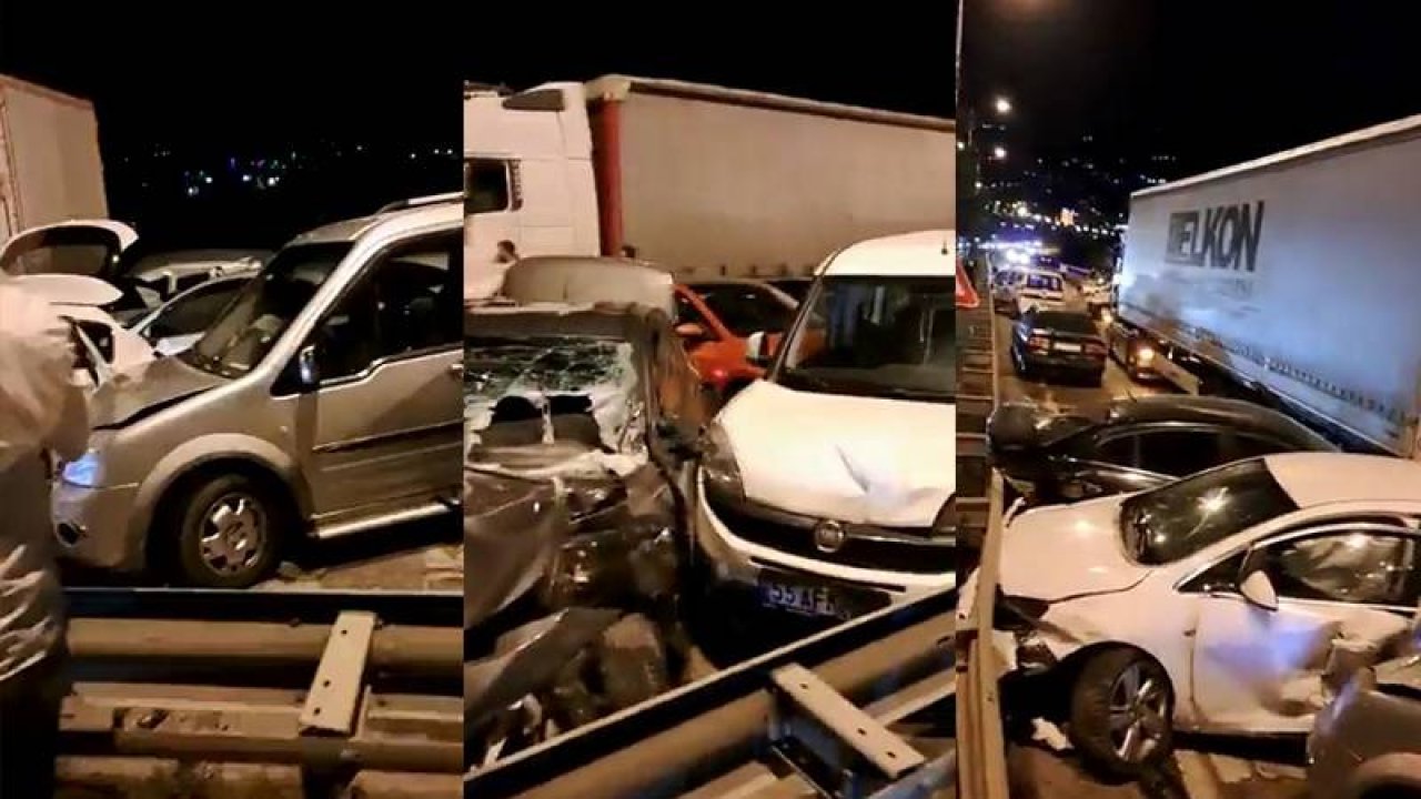 Samsun'da 23 aracın karıştığı kazada 21 kişi yaralandı