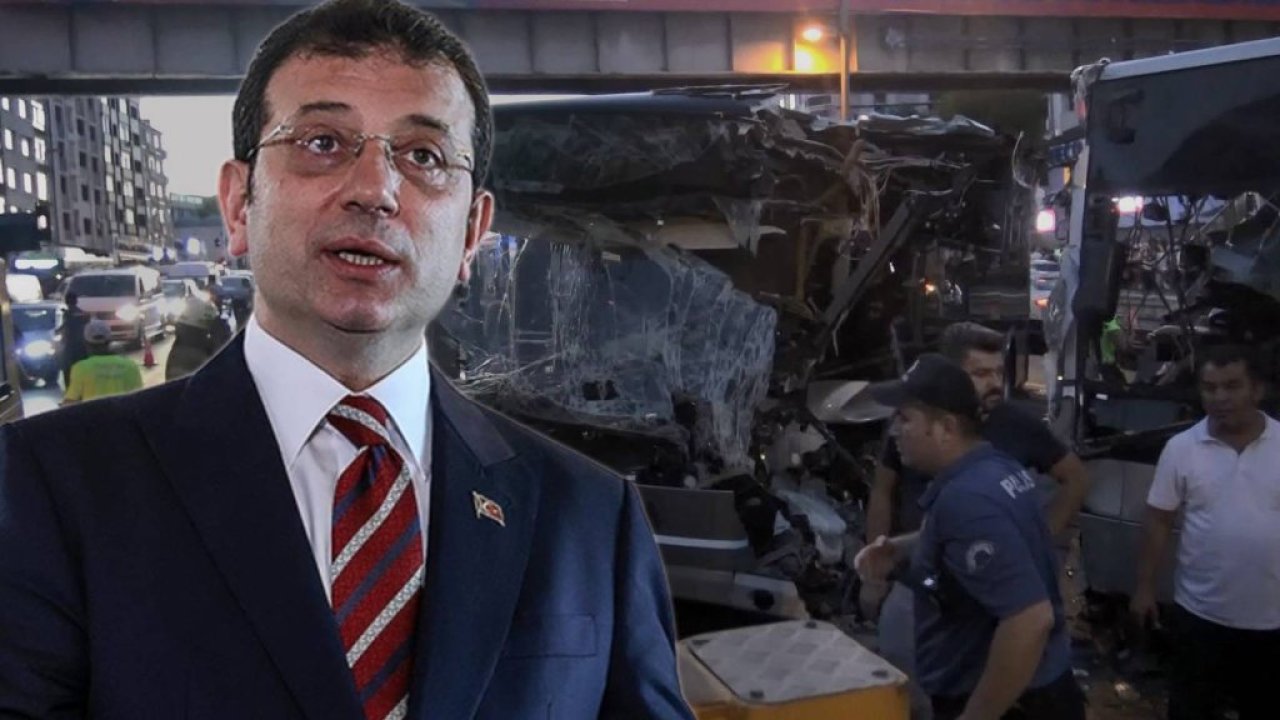 Ekrem İmamoğlu'ndan metrobüs kazasına ilişkin bilgilendirme: Sürücü baygınlık geçirdi; hastanedeki yaralı sayı