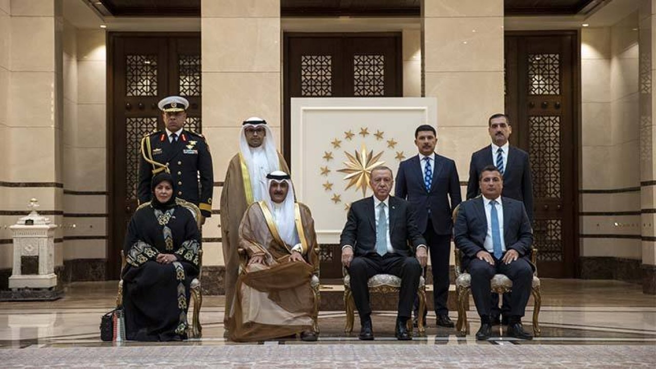 Kuveyt Büyükelçisi Alenzi, Cumhurbaşkanı Erdoğan'a güven mektubu sundu