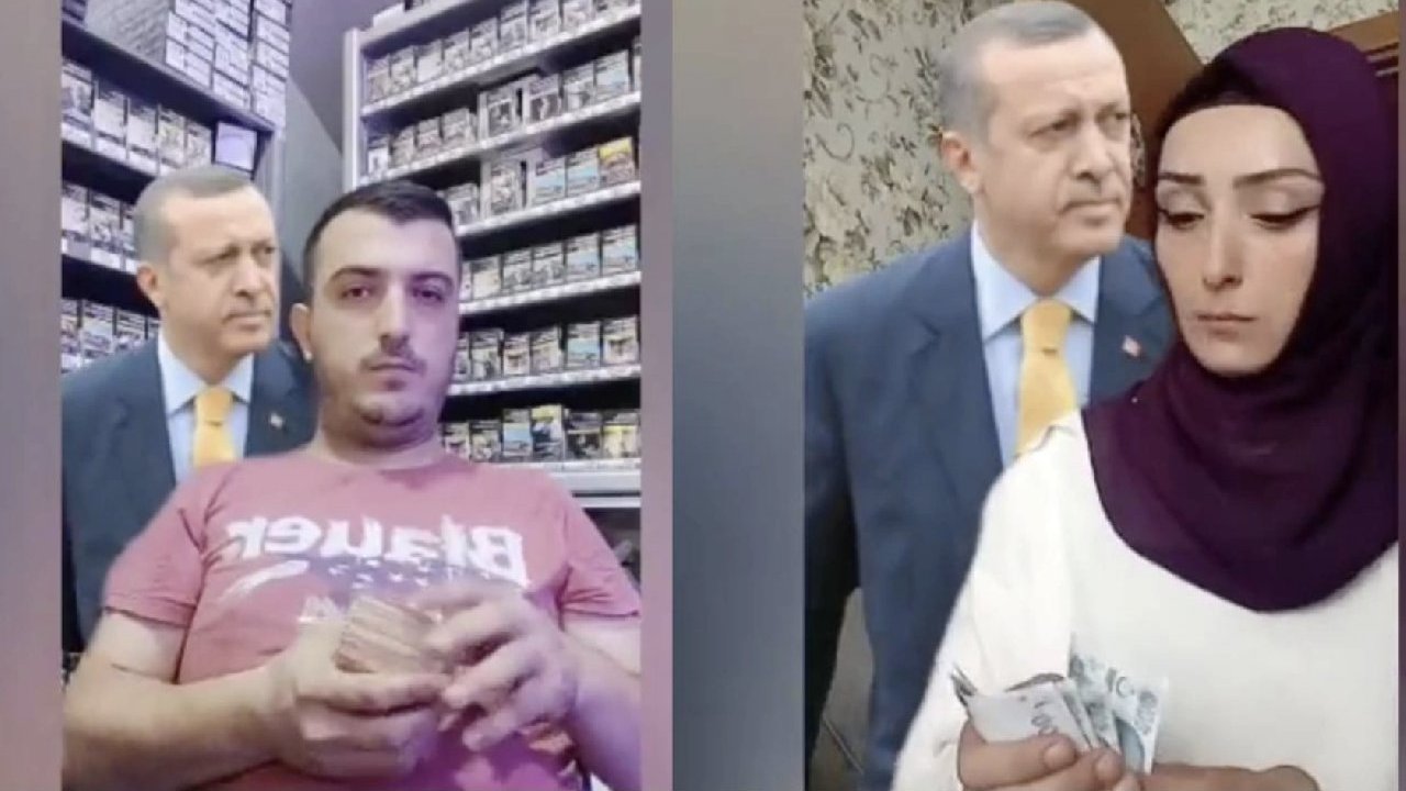 Erdoğan’ın fotoğrafını kullanarak para saymışlardı: Video çekenlere soruşturma başlatıldı